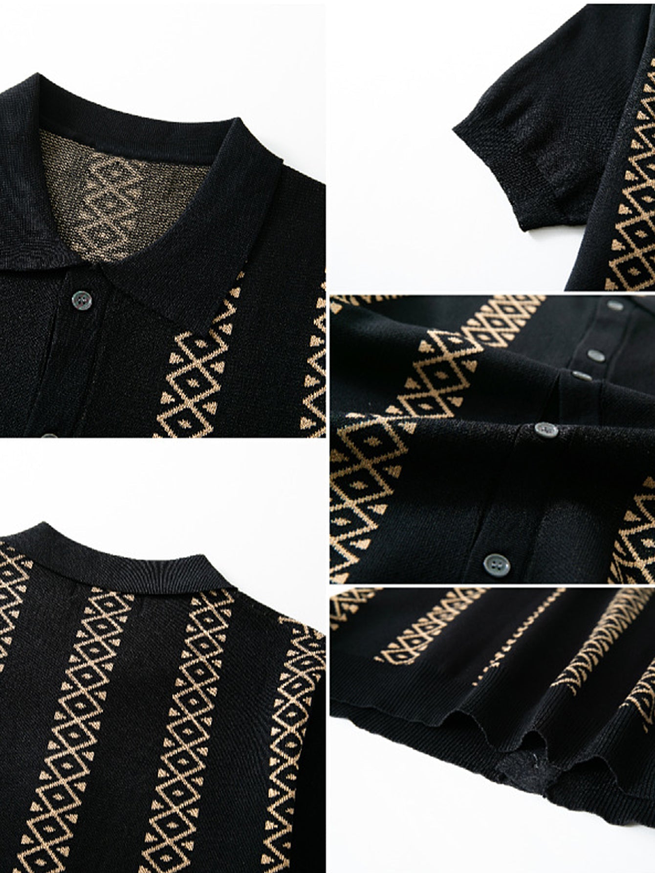 Geometric Knit Shirt