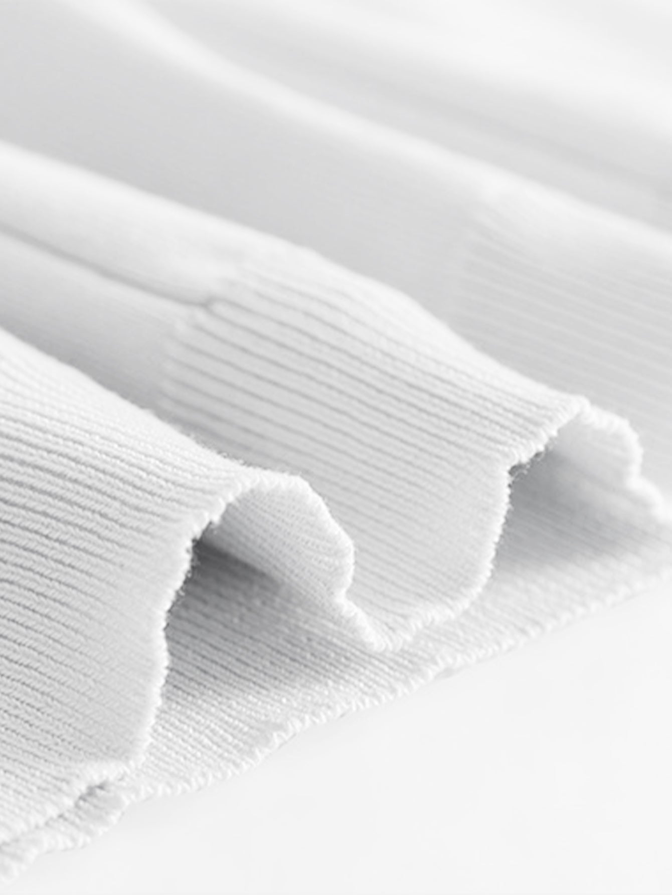 Ribbed Knit T-Shirt