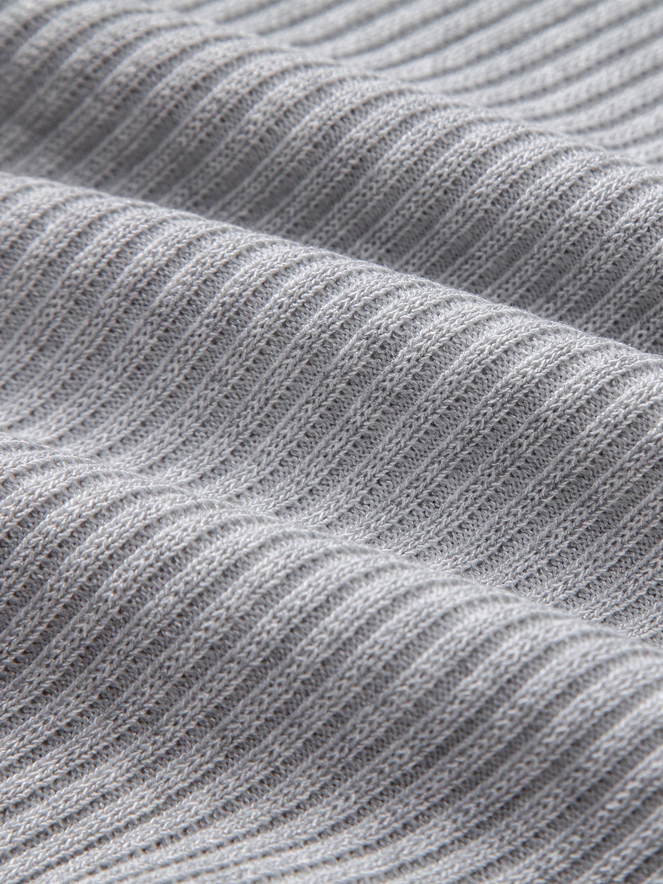3 Pieces Ribbed Crew Neck Knit T-Shirt