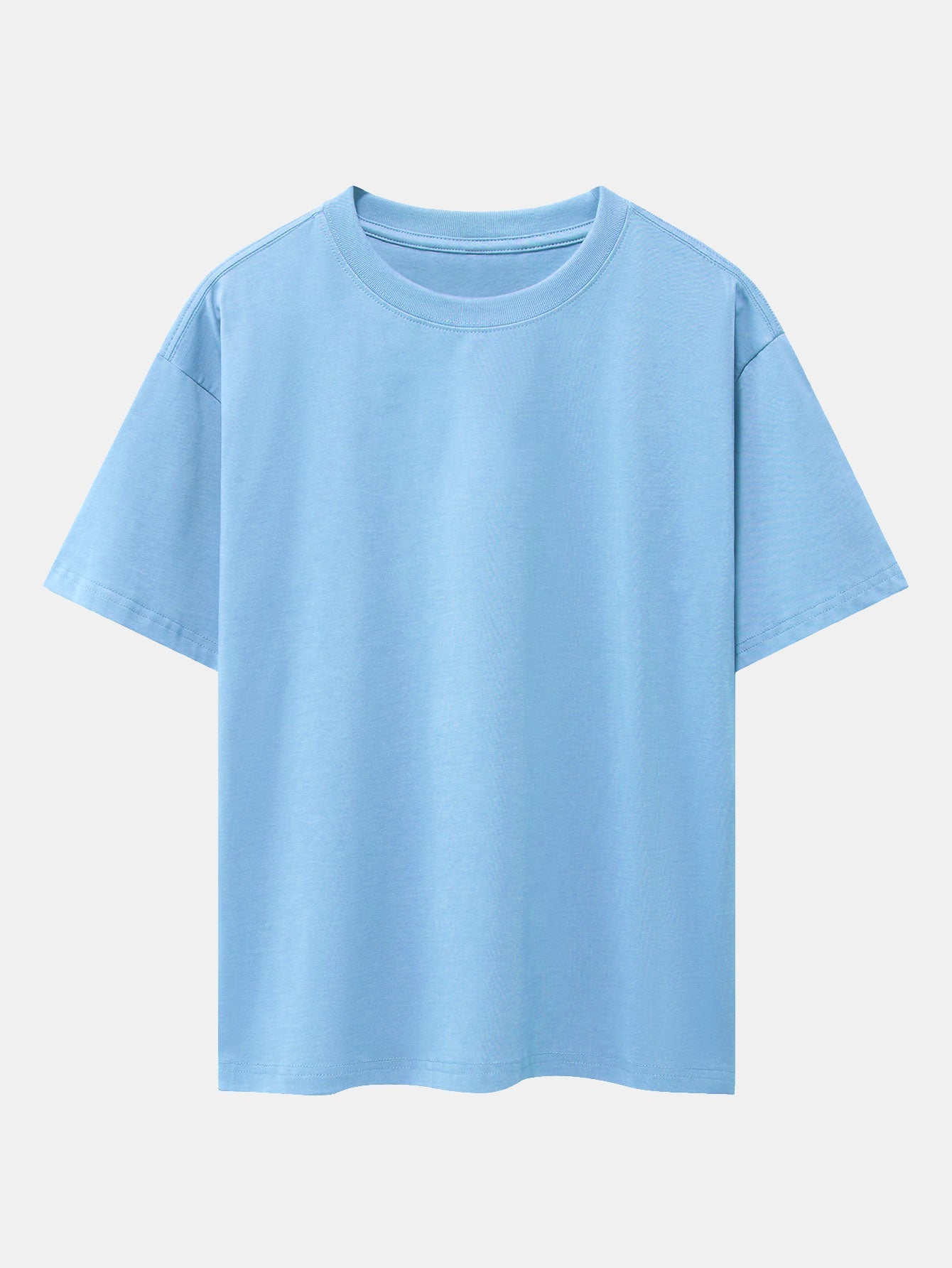 Plum Blossom And Crane Back Print Drop Shoulder Oversize T-Shirt