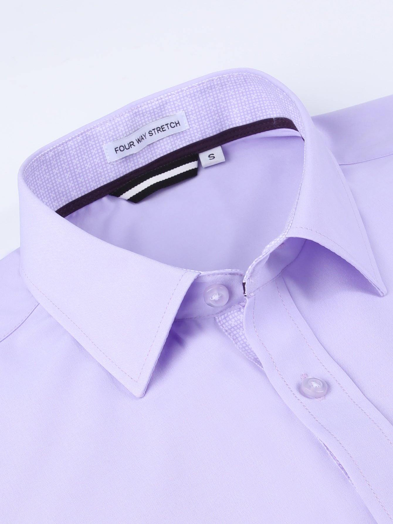 Long Sleeve Contrast Dress Shirt