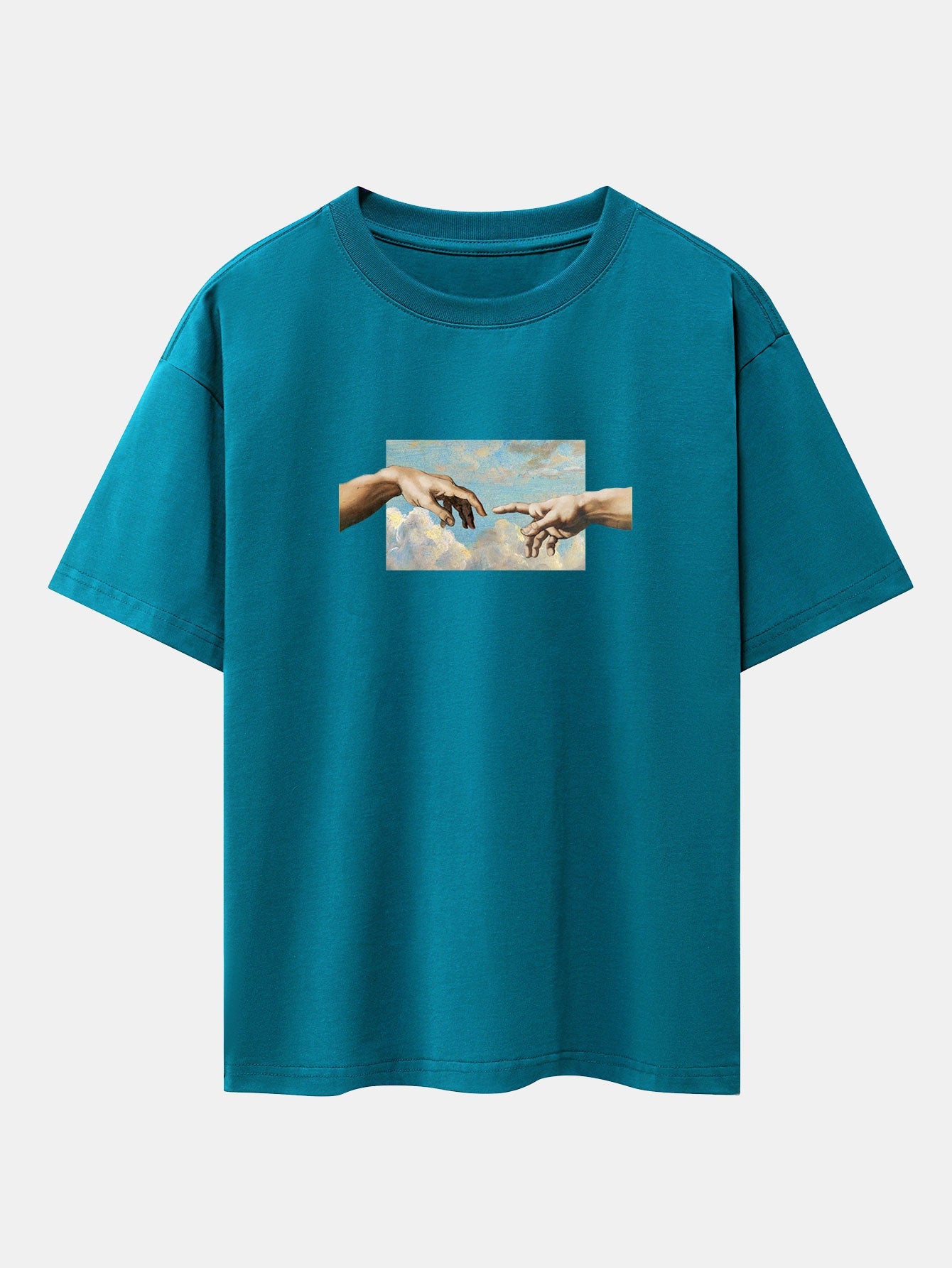 Create Adam Print Heavy Weight Oversize T-Shirt
