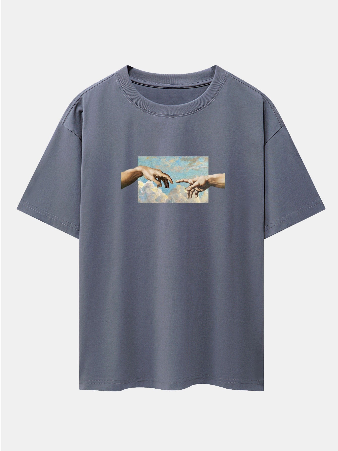 Create Adam Print Heavy Weight Oversize T-Shirt