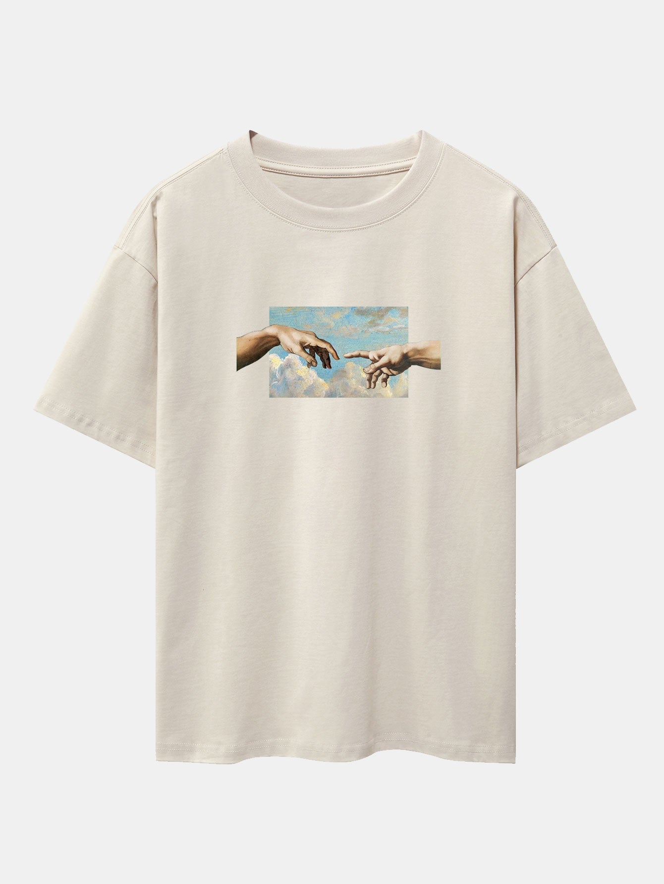 Create Adam Print Heavy Weight Oversize T-Shirt