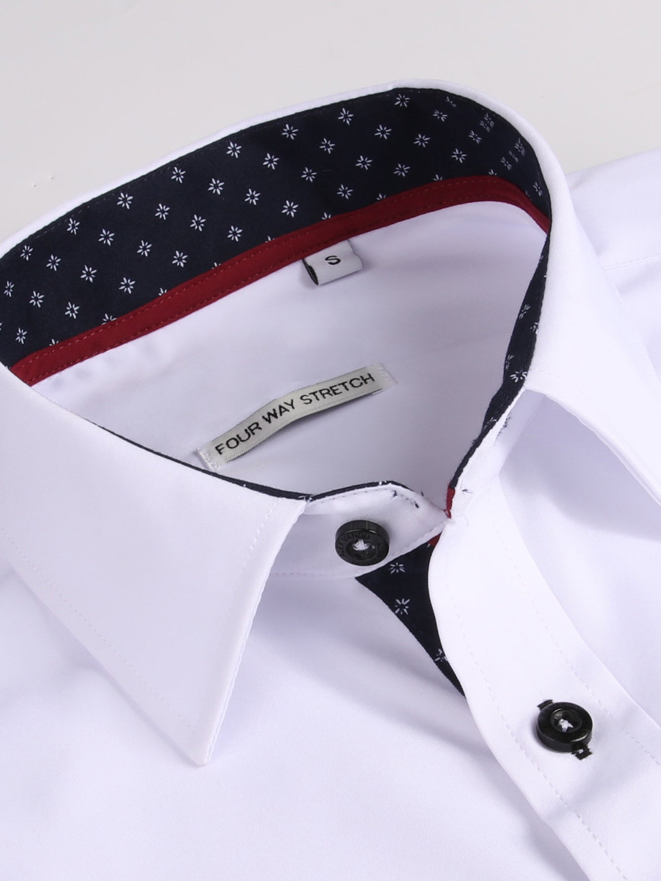 Long Sleeve Contrast Dress Shirt