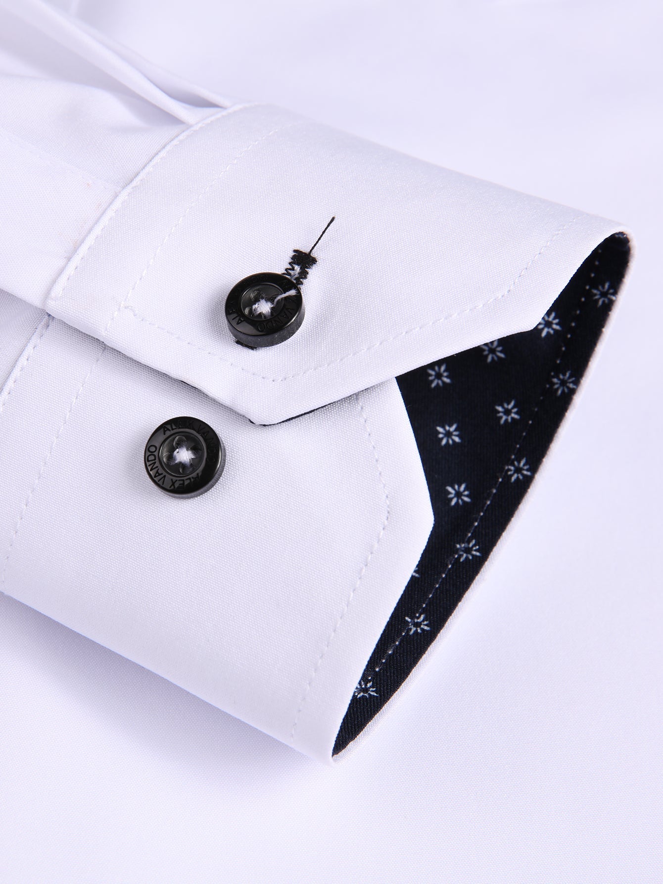 Long Sleeve Contrast Dress Shirt