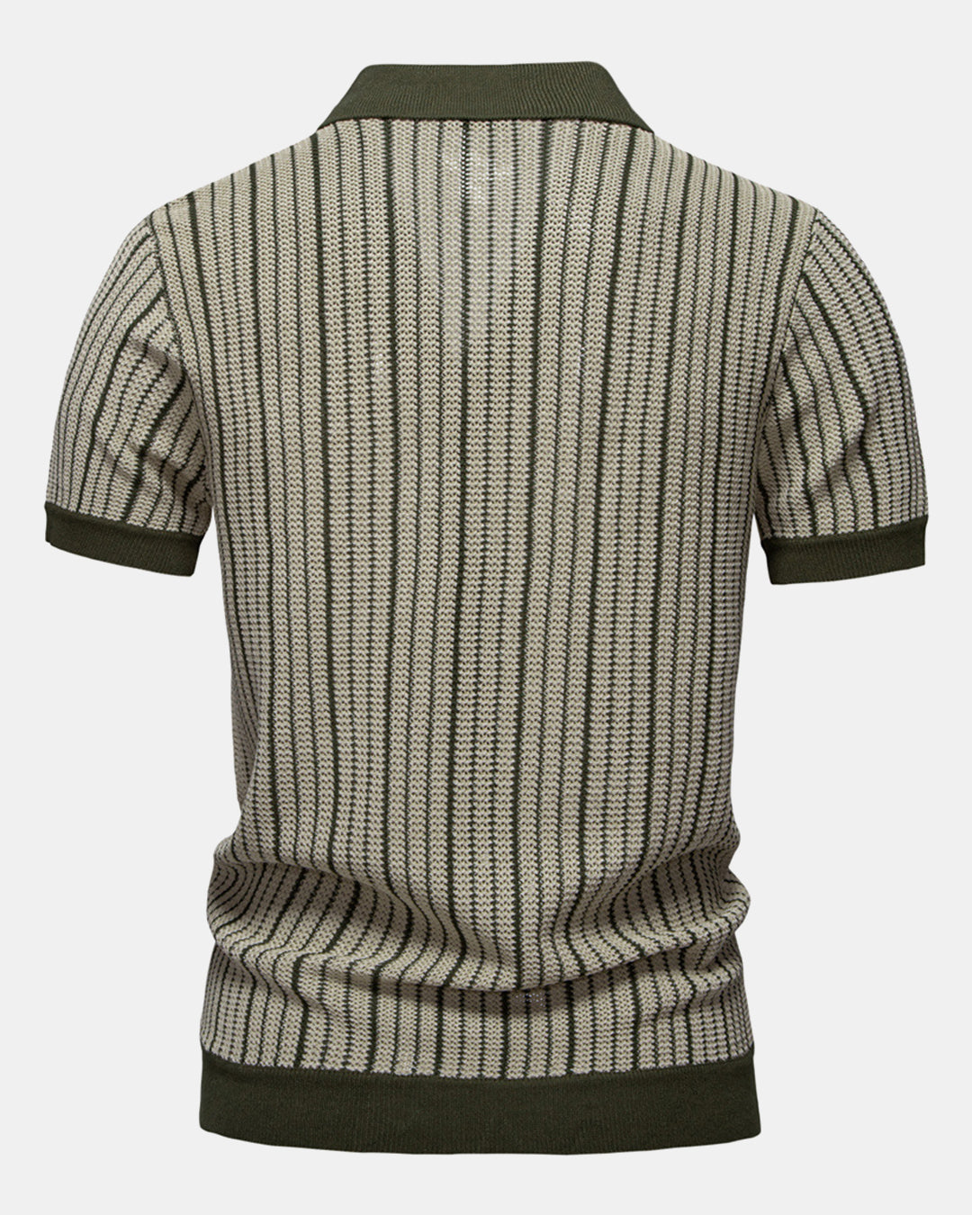 Stripe Crochet Button Up Shirt