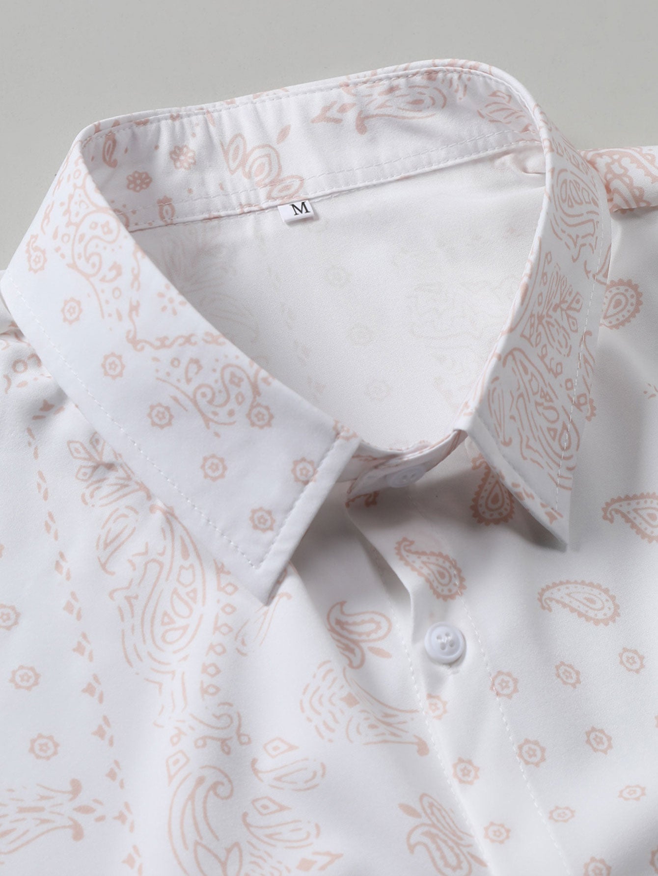 Paisley Print Button Up Shirt
