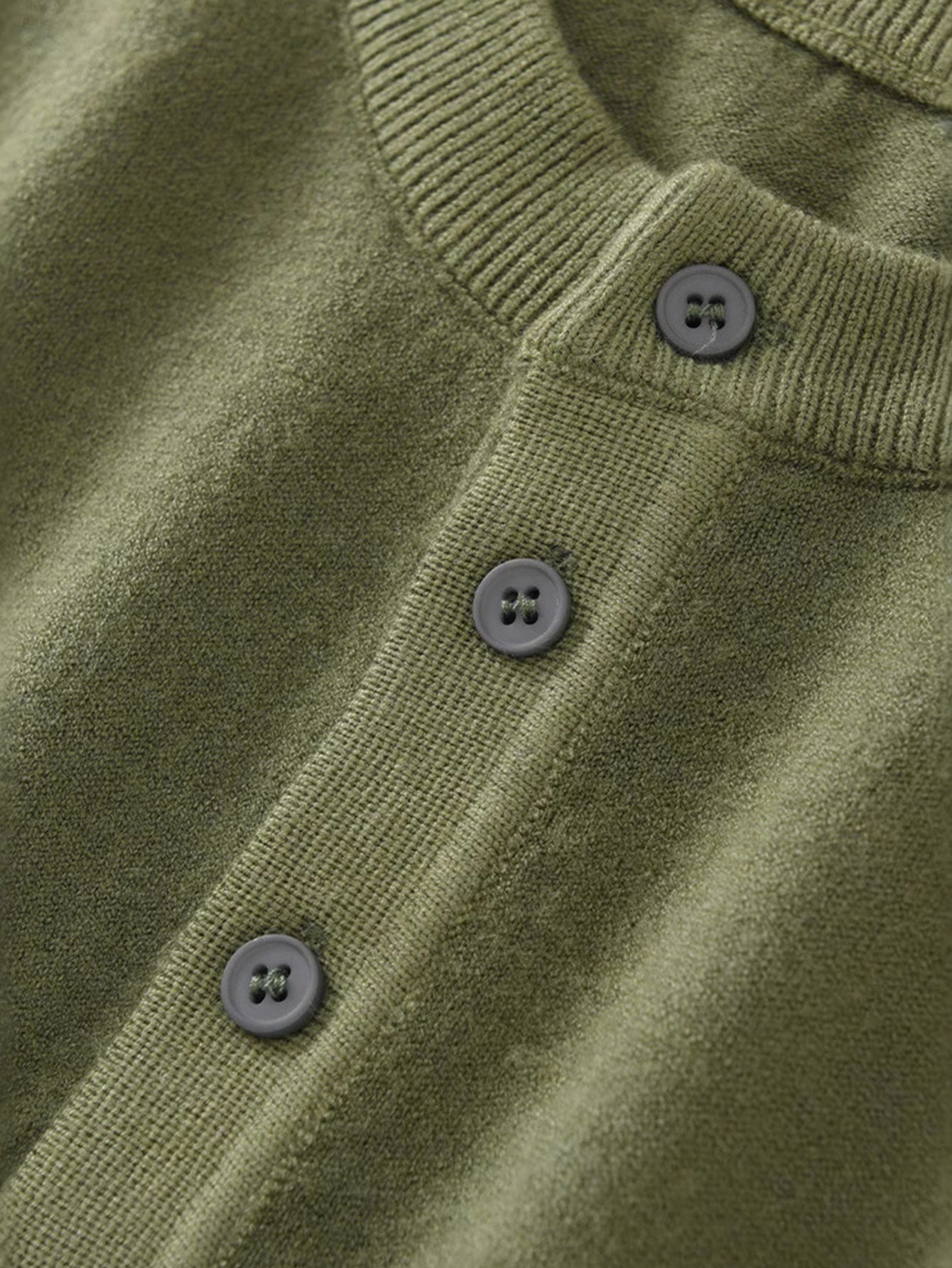 Short Sleeve Knit Henley Shirt