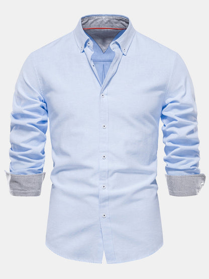 Long Sleeve Button Up Oxford Shirt
