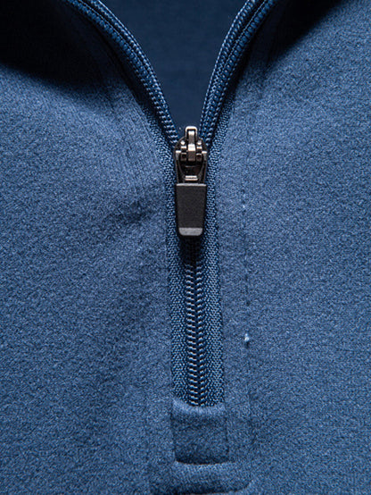 Quarter Zip Long Sleeve T-Shirt