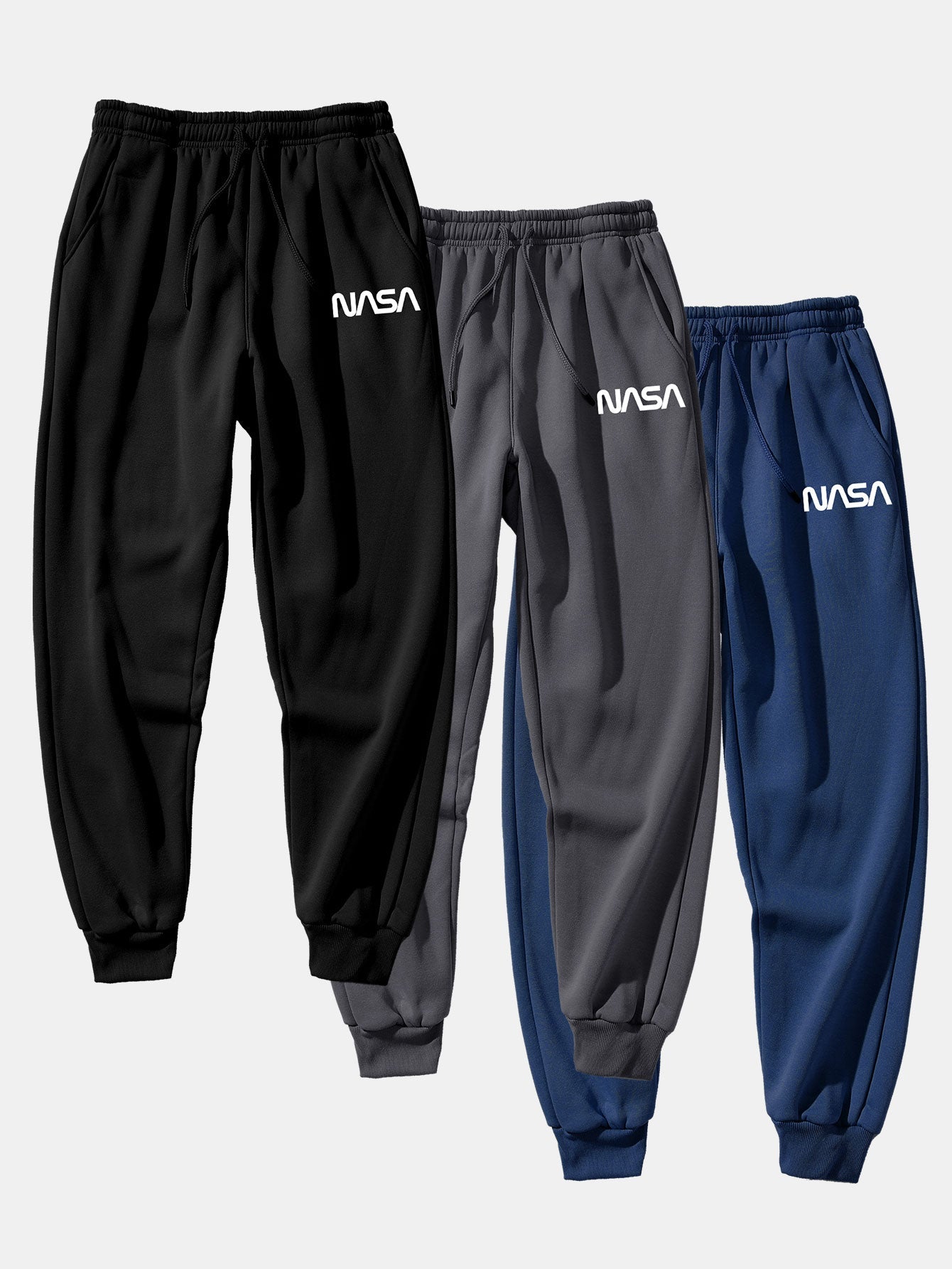 3 Pieces NASA Print Jogger Pants