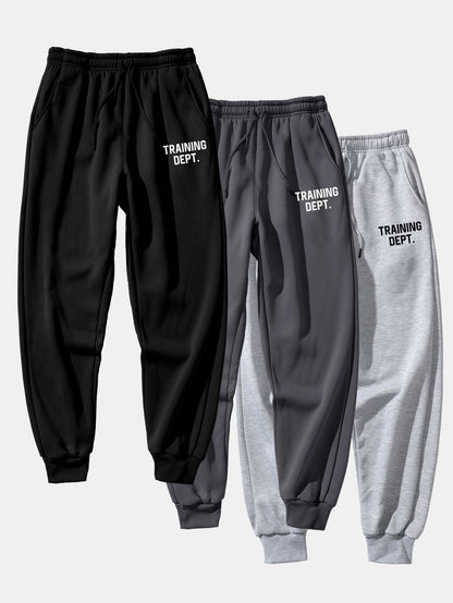 3 Pieces Training Dept Print Jogger Pants