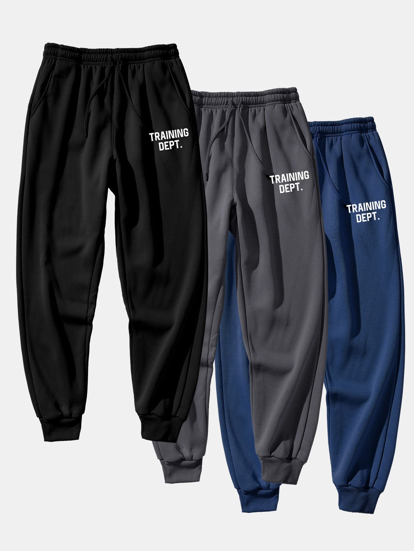 3 Pieces Training Dept Print Jogger Pants