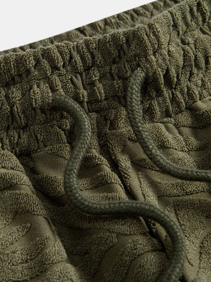 Animal Texture Terry Shorts