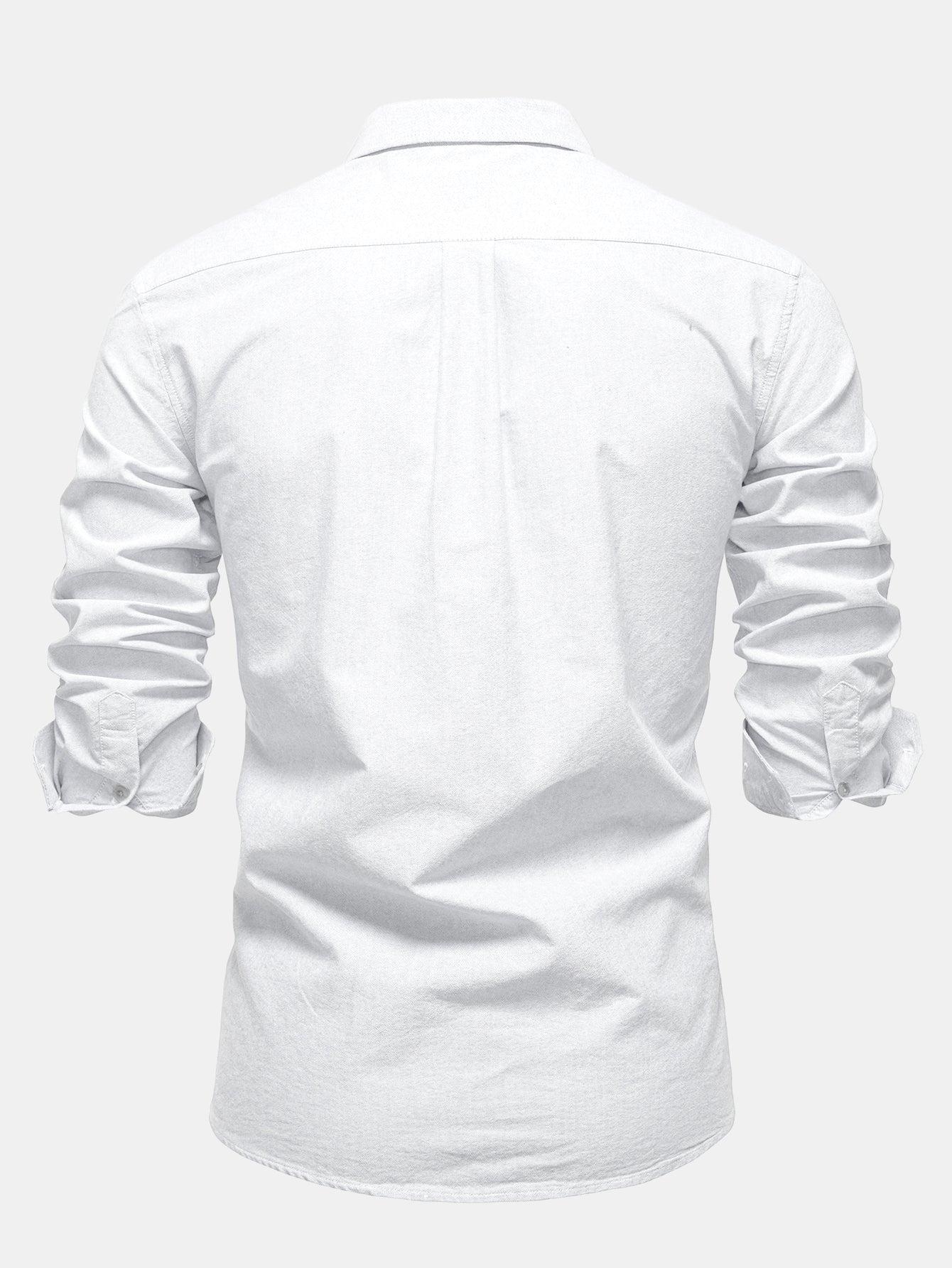 Cowboy Embroidery Cotton Oxford Button Up Shirt