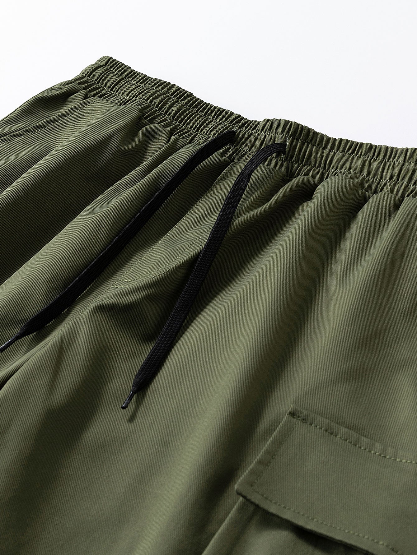 Drawstring Chino Cargo Shorts