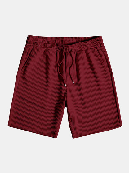 Drawstring Ribbed Shorts