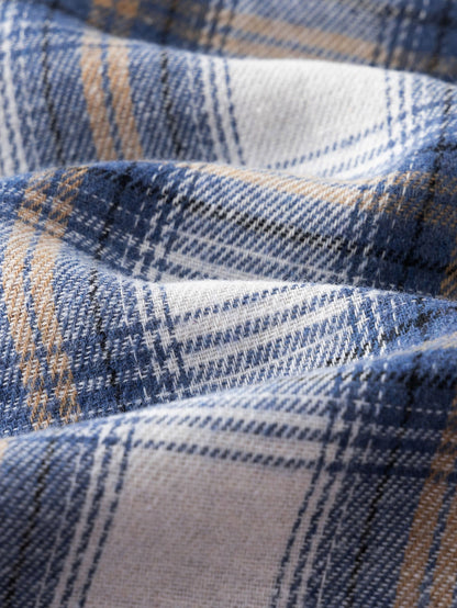 Plaid Hooded Shirt