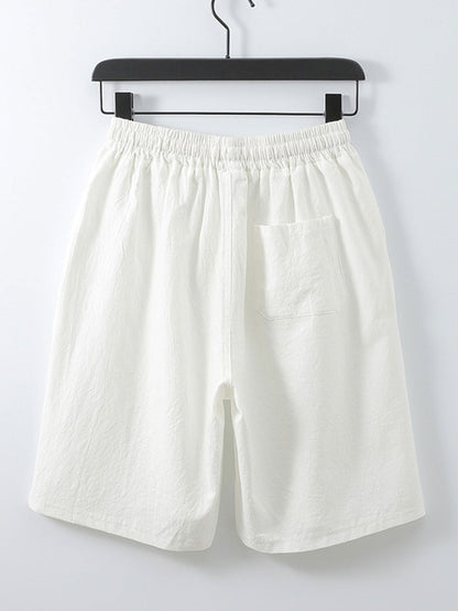 Man Cotton Drawstring Shorts