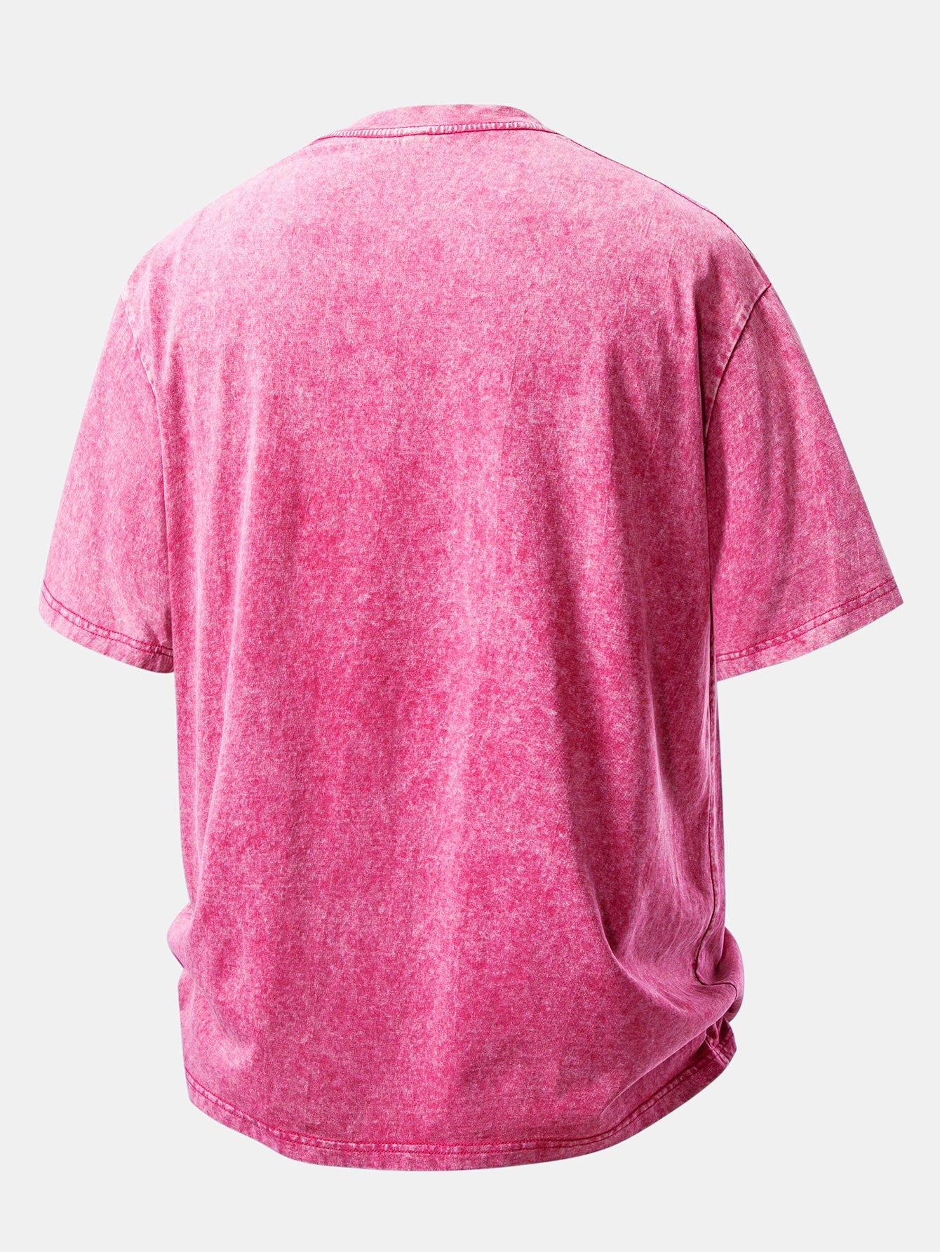 Basic Washed Distressed Drop Shoulder Oversize T-Shirt