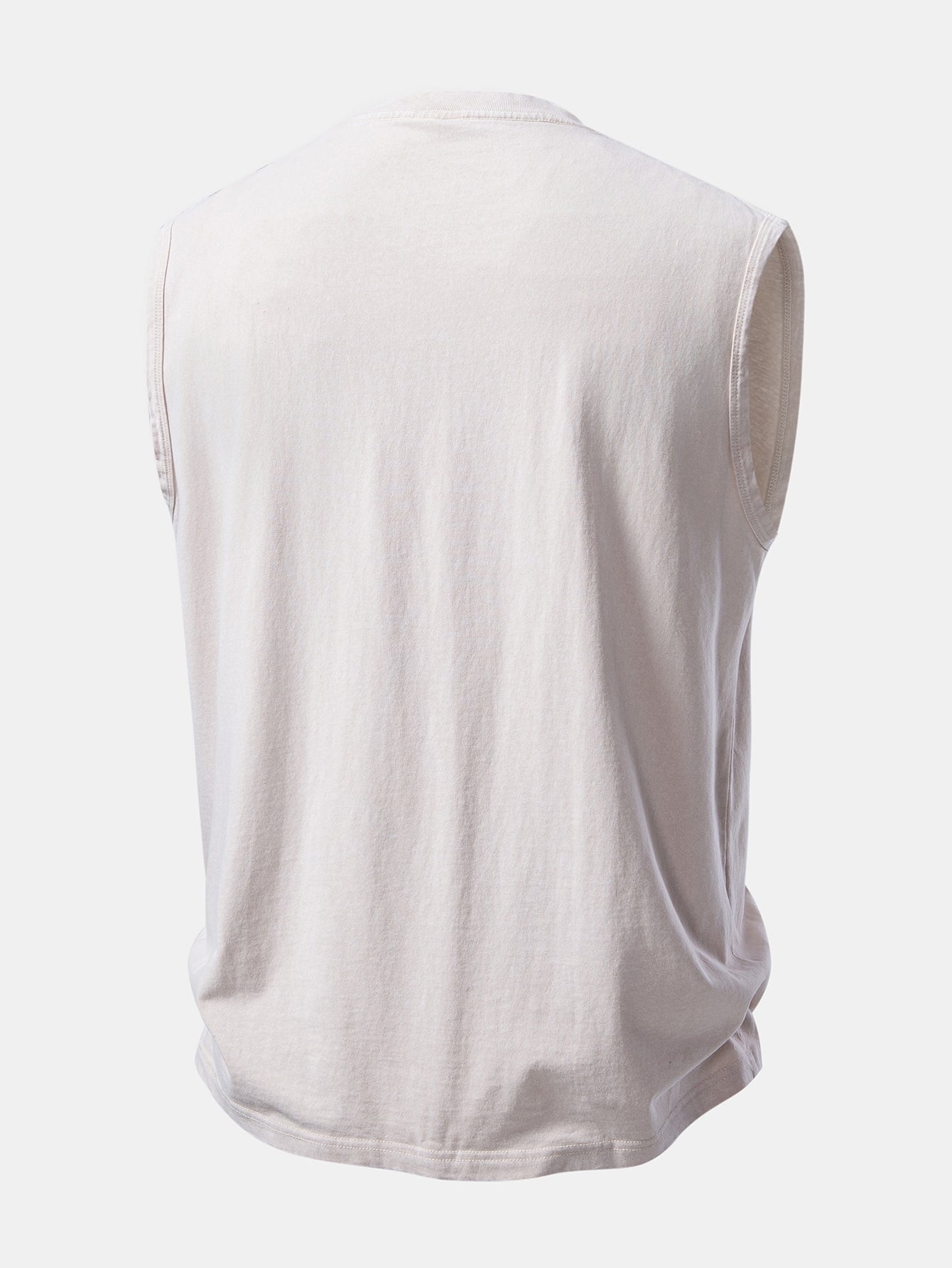 Pink Panther With V Sign Print Washed Distressed Tank Top