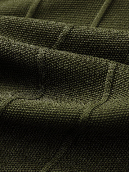 Stripe Jacquard Knit Polo