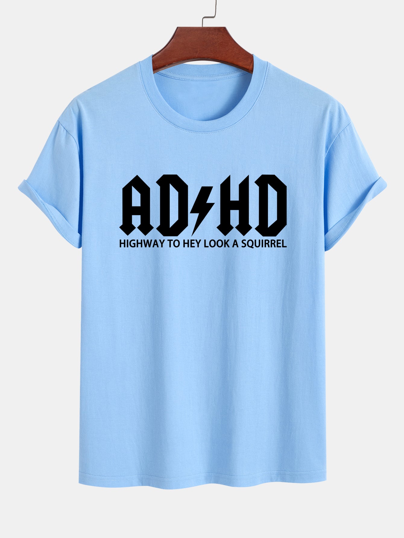Regular Fit ADHD Print Cotton T-Shirt