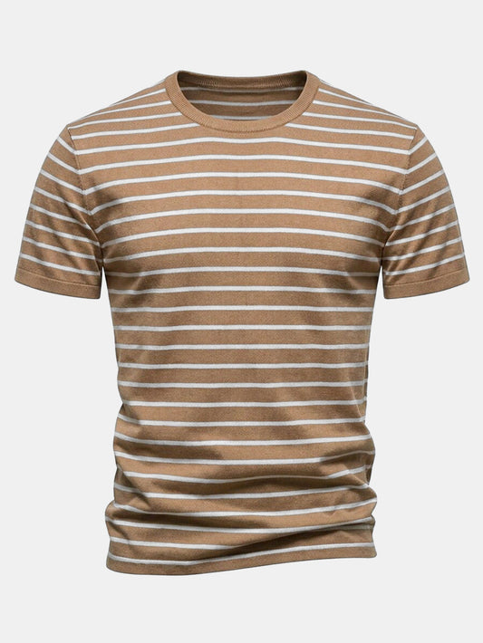 Stripe Knit T-Shirt