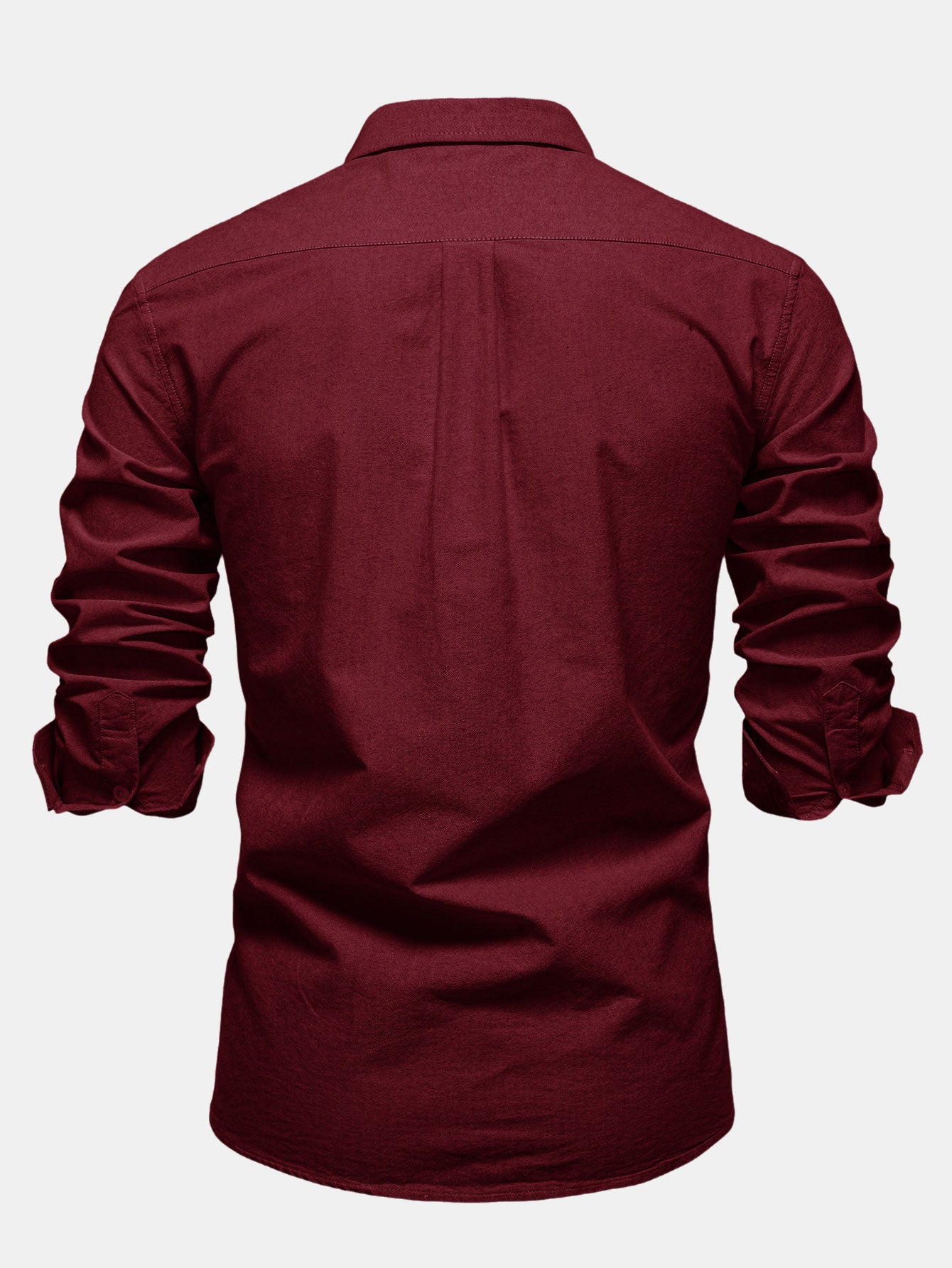 Cowboy Embroidery Cotton Oxford Button Up Shirt