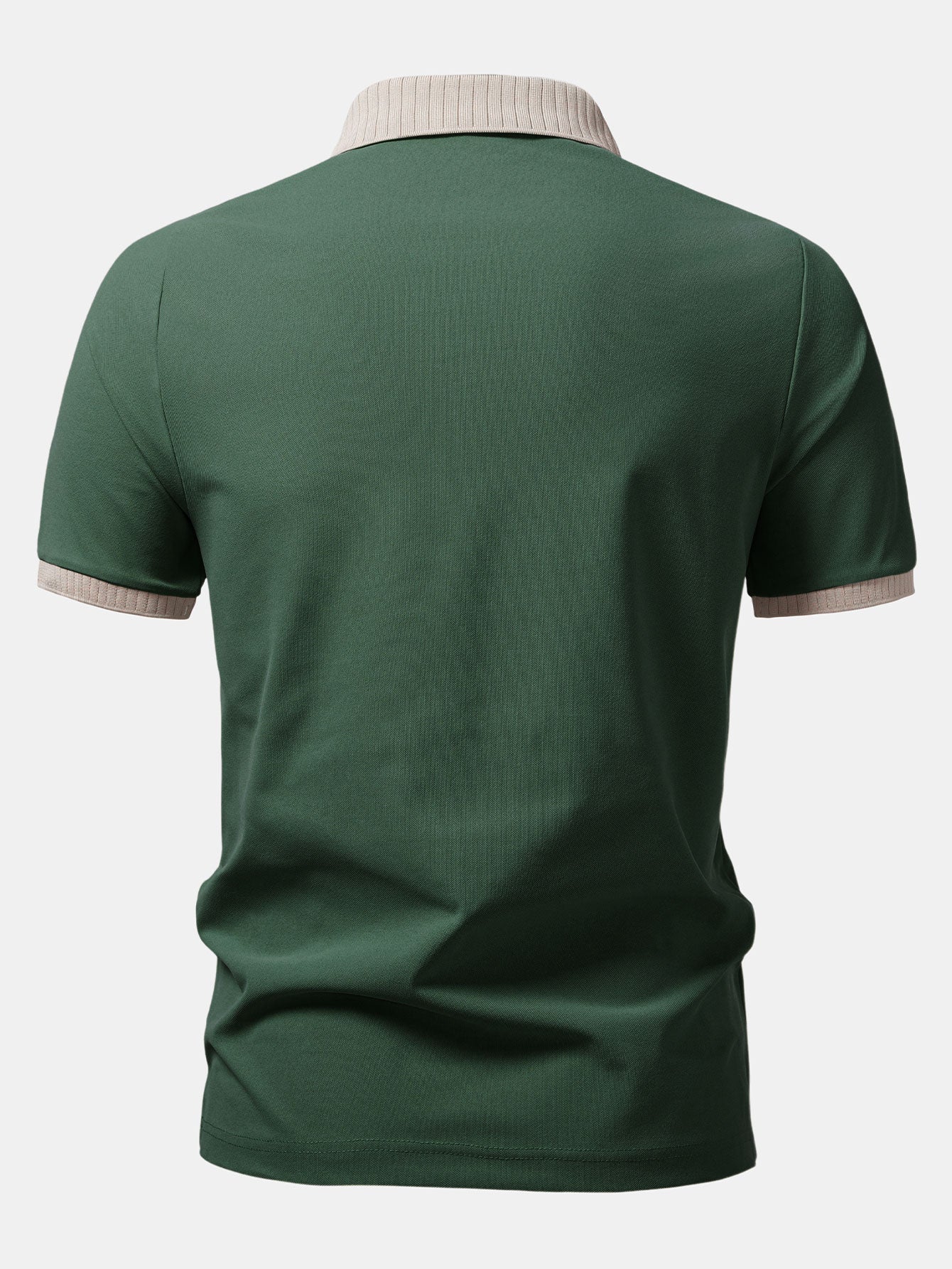 Contrast Raglan Sleeve Polo