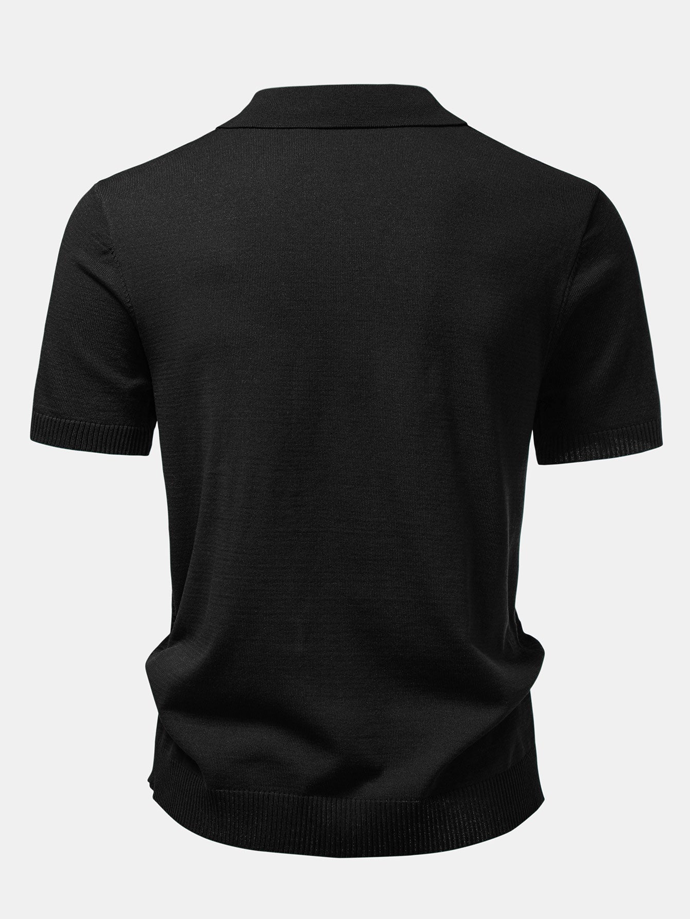 Textured Jacquard Button Up Knit Shirt