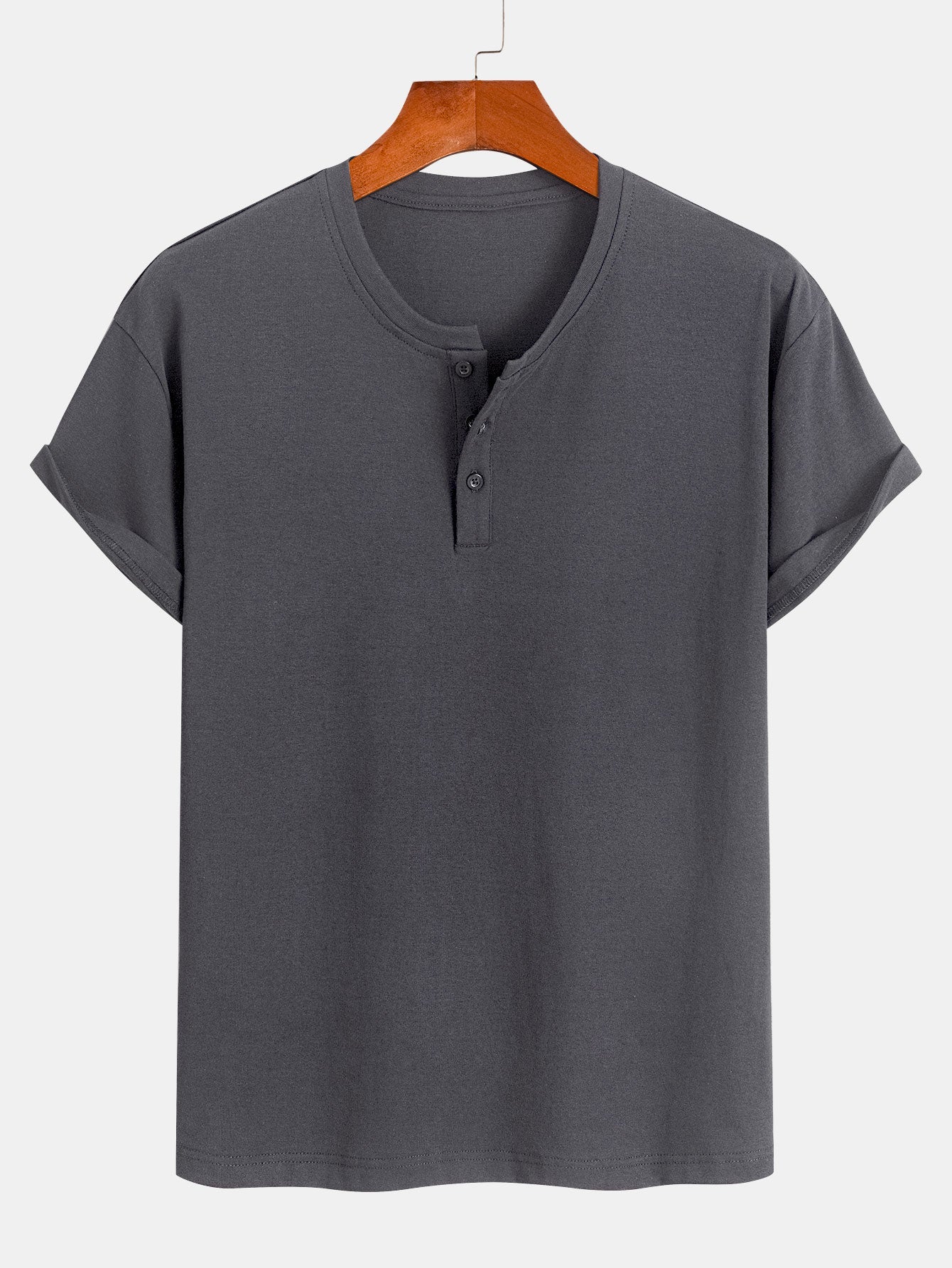 Cotton Henley T-Shirt