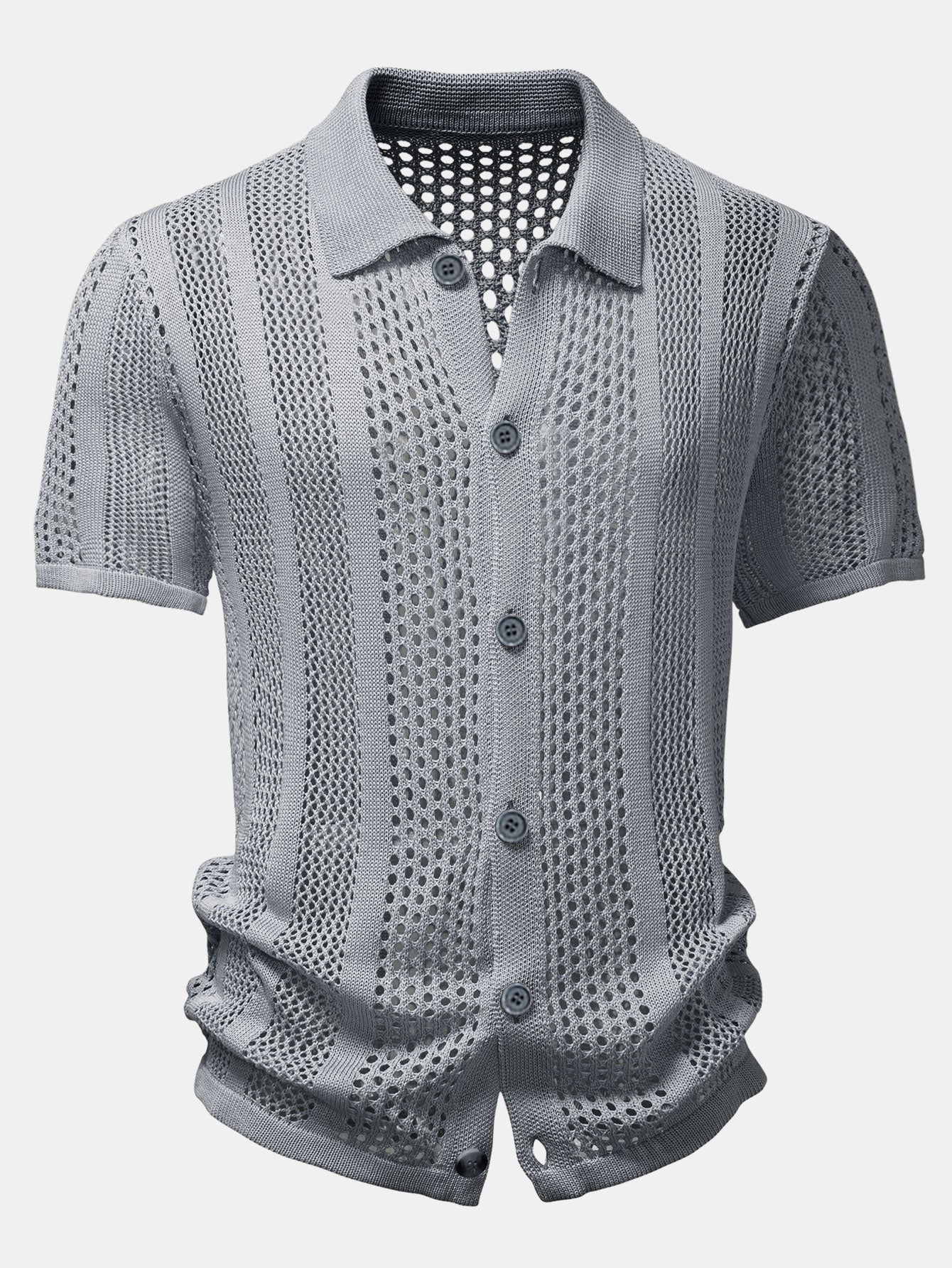 Crocheted Button Up Shirt