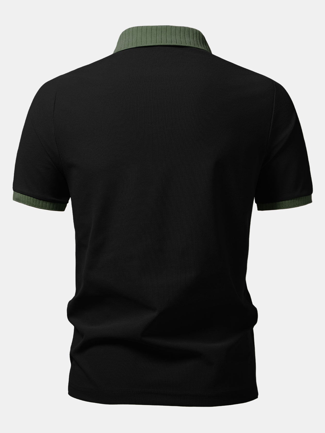 Contrast Raglan Sleeve Polo