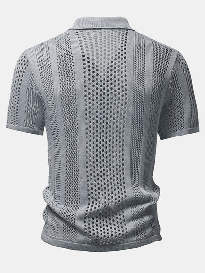 Crocheted Button Up Shirt