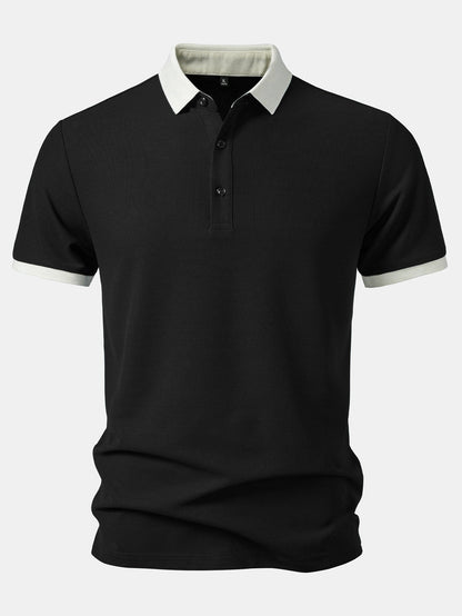 Contrast Collar Polo