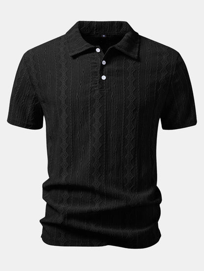 Geometric Jacquard Polo