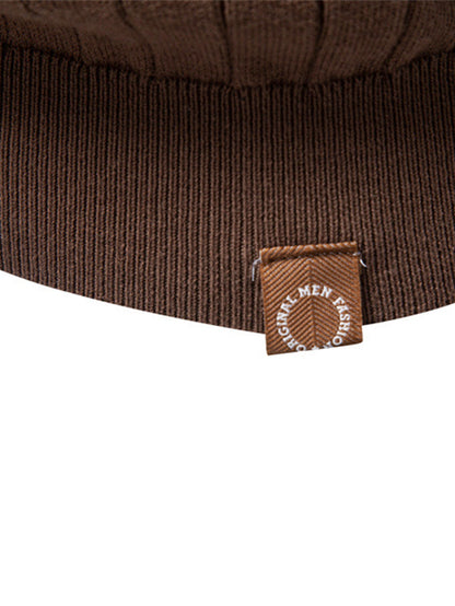 Contrast Trim Johnny Collar Polo