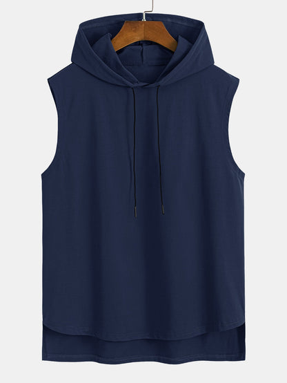 Sleeveless Hooded T-Shirt