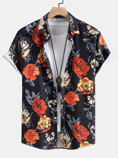 Floral Print Button Up Shirt