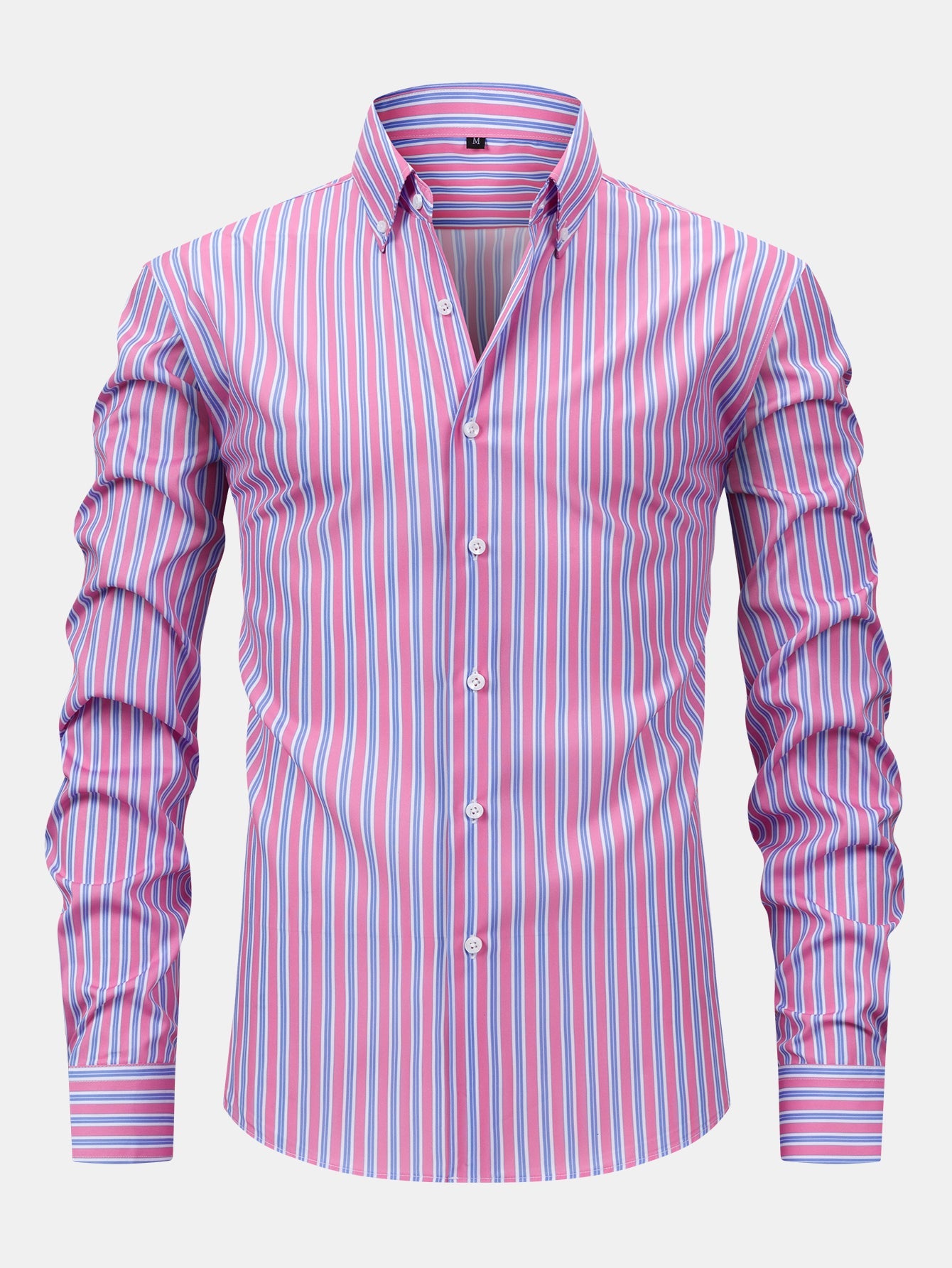 Long Sleeve Stripe Button Up Shirt