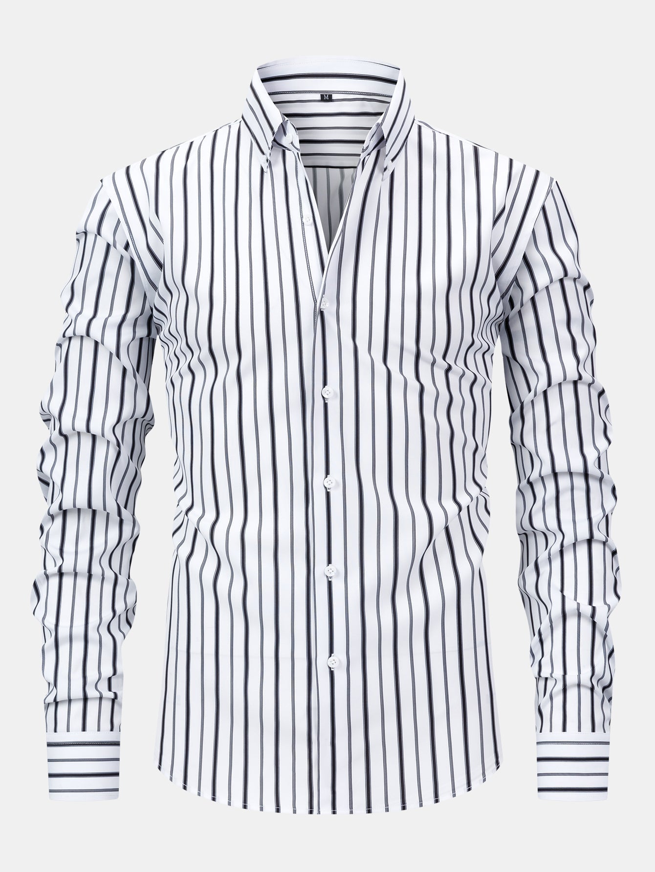 Long Sleeve Stripe Button Up Shirt