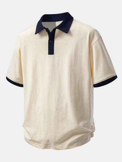 Relax Fit Contrast Cotton Polo