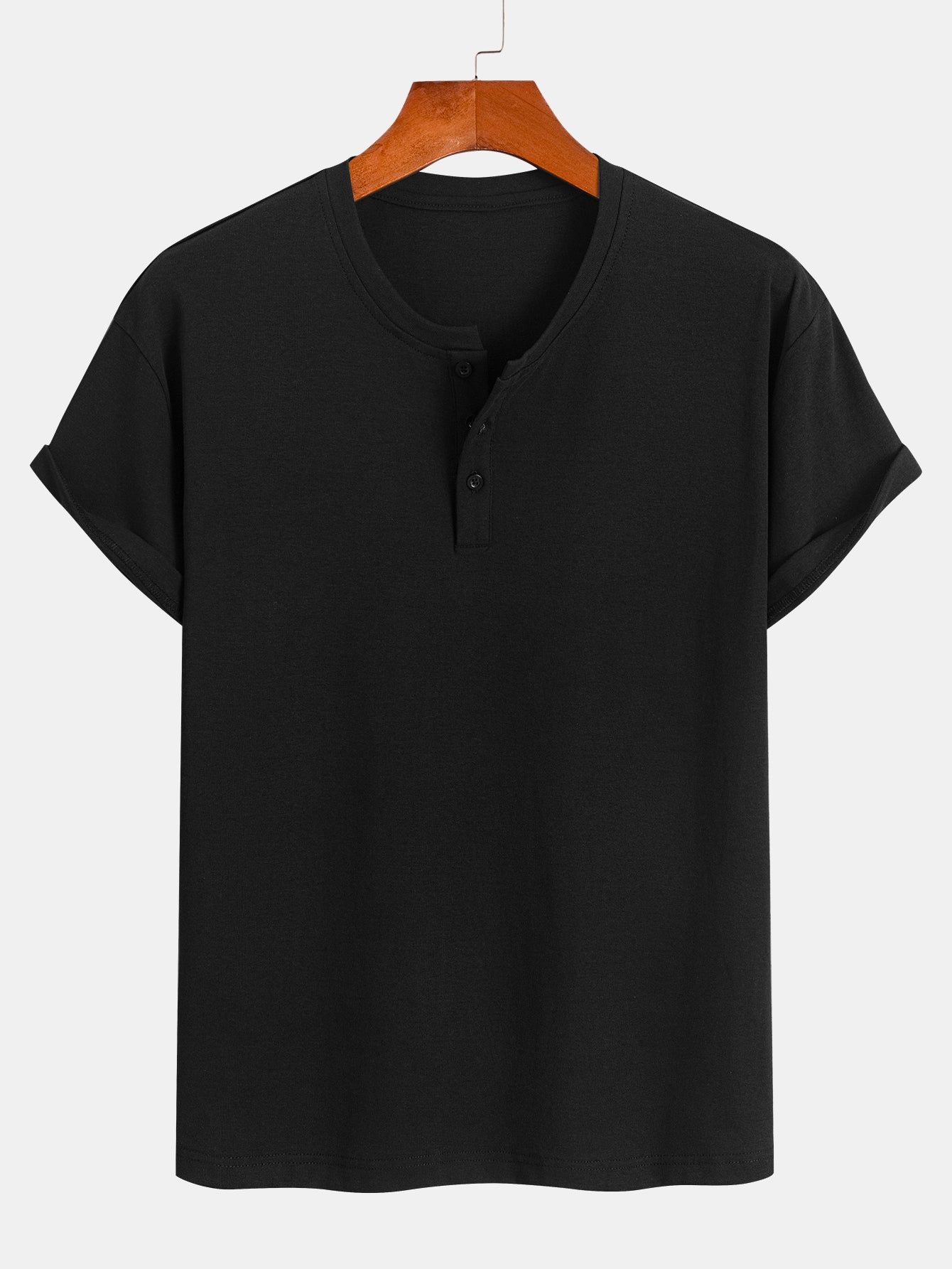 Cotton Henley T-Shirt