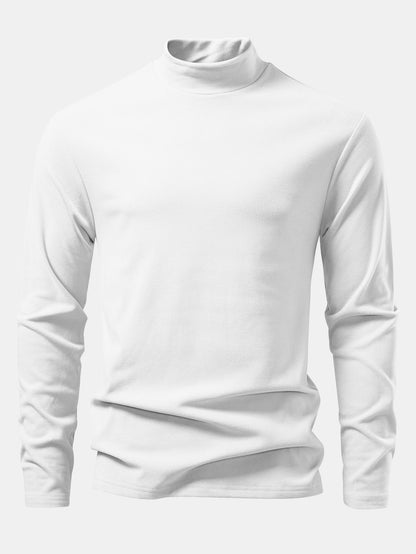 Long Sleeve Mock Neck T-Shirt