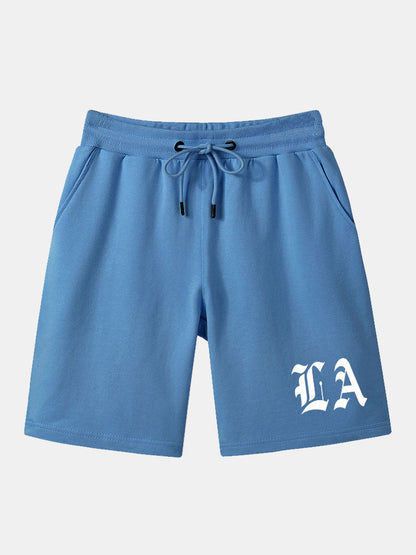 LA Print Mid Length Shorts