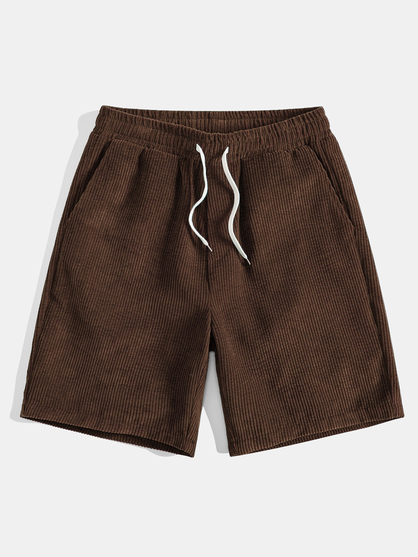 3 Pieces Drawstring Corduroy Shorts