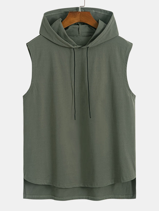 Sleeveless Hooded T-Shirt
