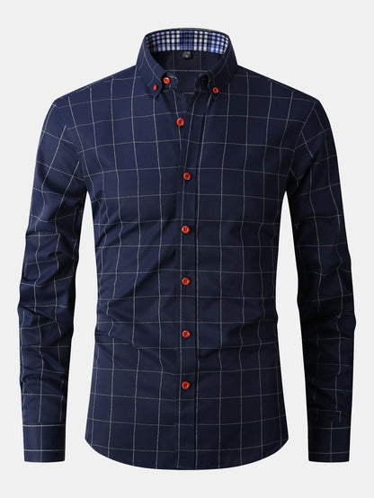 Long Sleeve Plaid Button Up Shirt